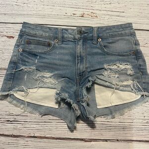 American Eagle High Rise Festival Jean Shorts
